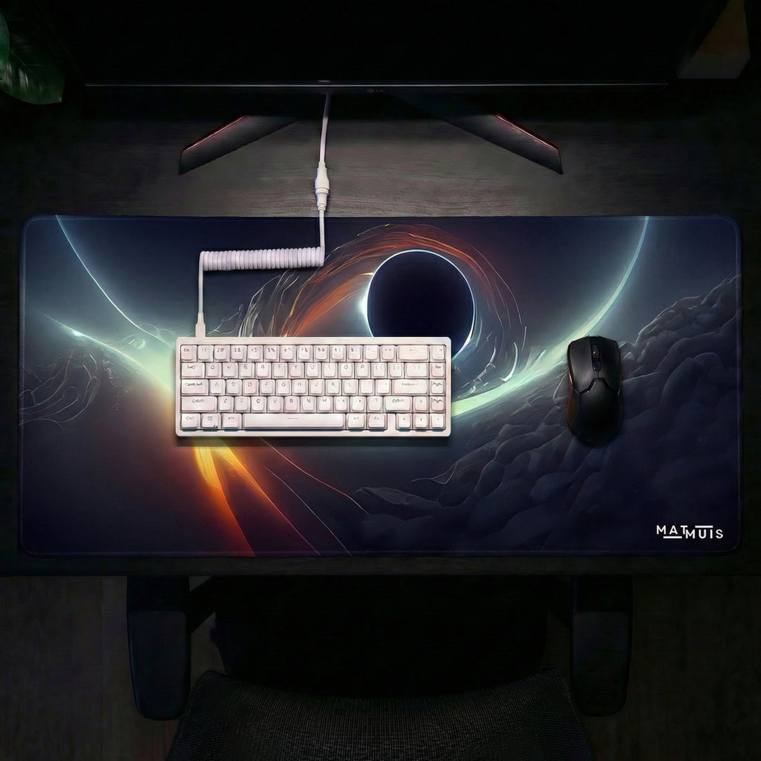 XXL Muismat | Space Planet Collision