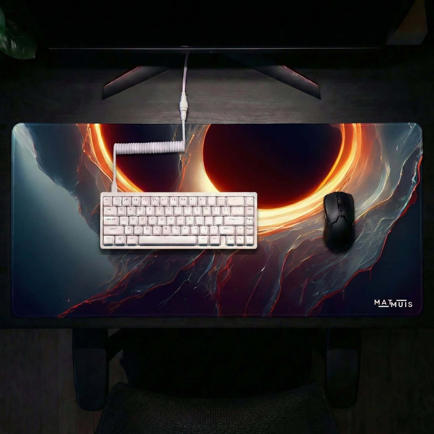 XXL Muismat | Space Planet Black Hole | Matmuis