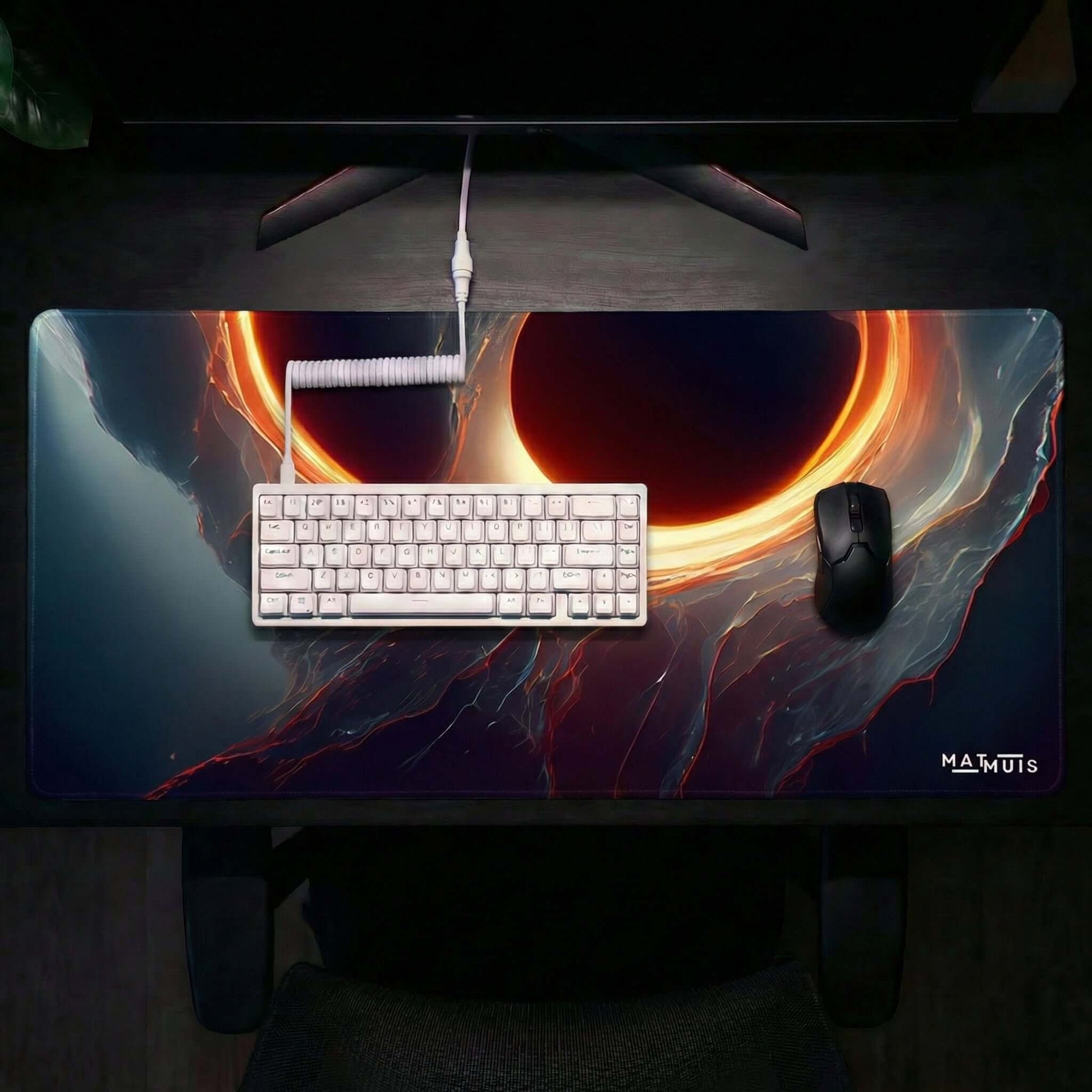XXL Muismat | Space Planet Black Hole | Matmuis