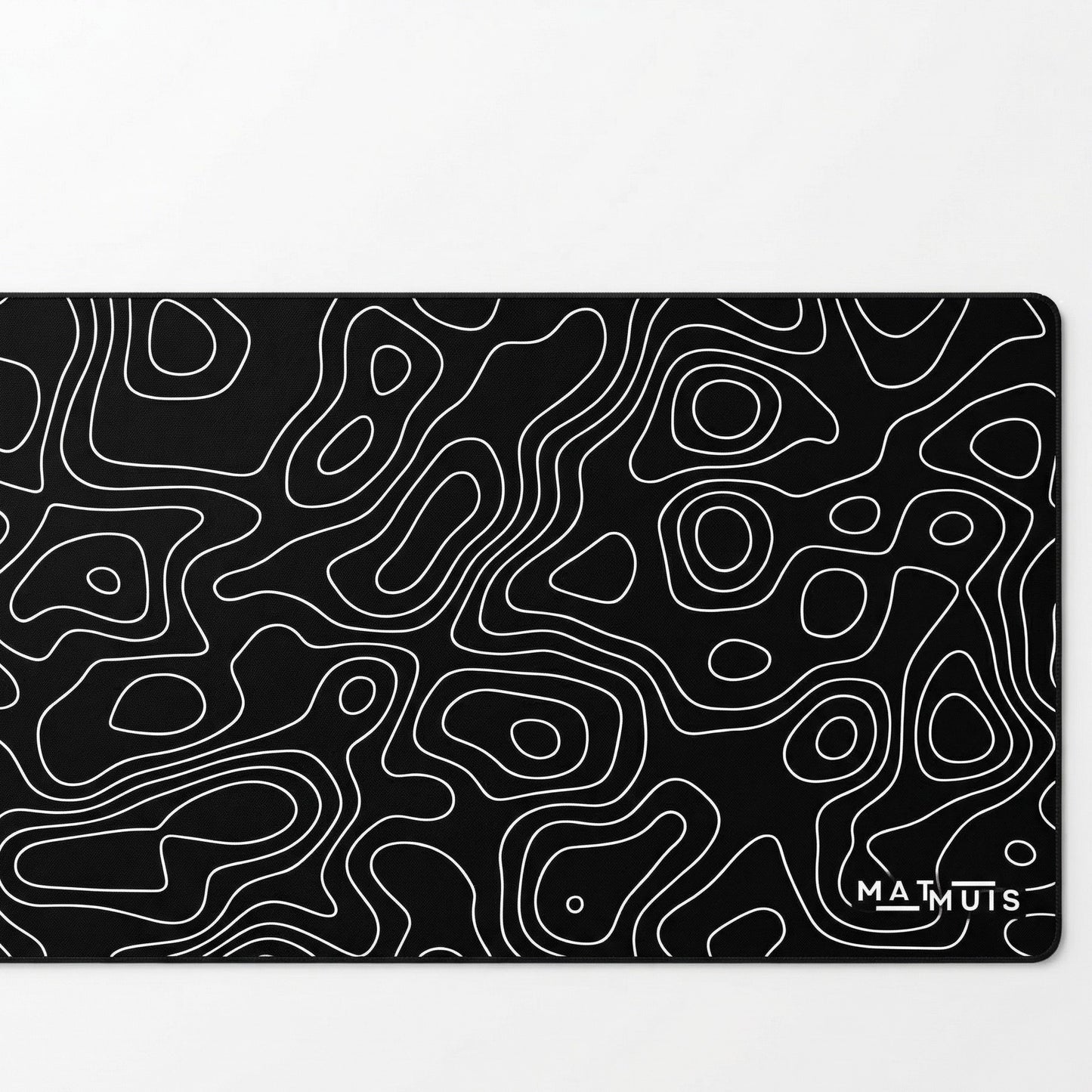 XXL Muismat | Topo Vector Black | Matmuis