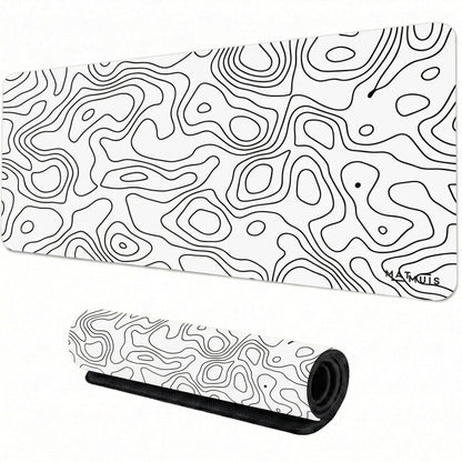 XXL Muismat | Topo Vector White | Matmuis