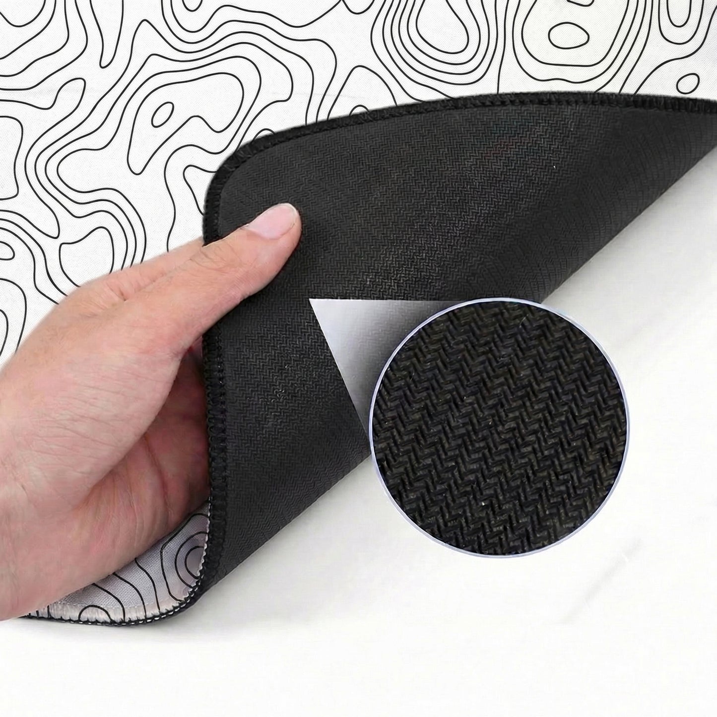 XXL Muismat | Topo Vector White | Matmuis