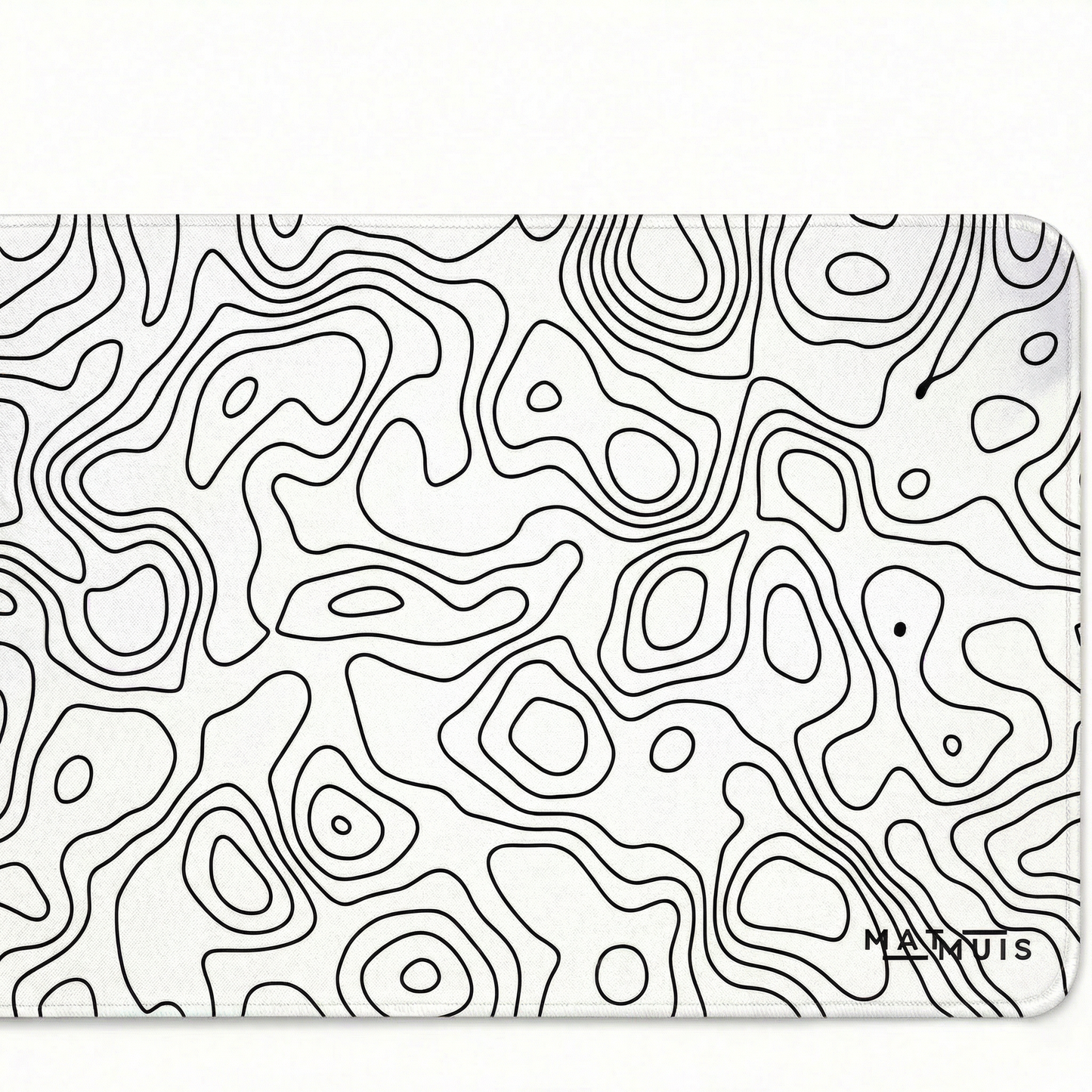 XXL Muismat | Topo Vector White | Matmuis