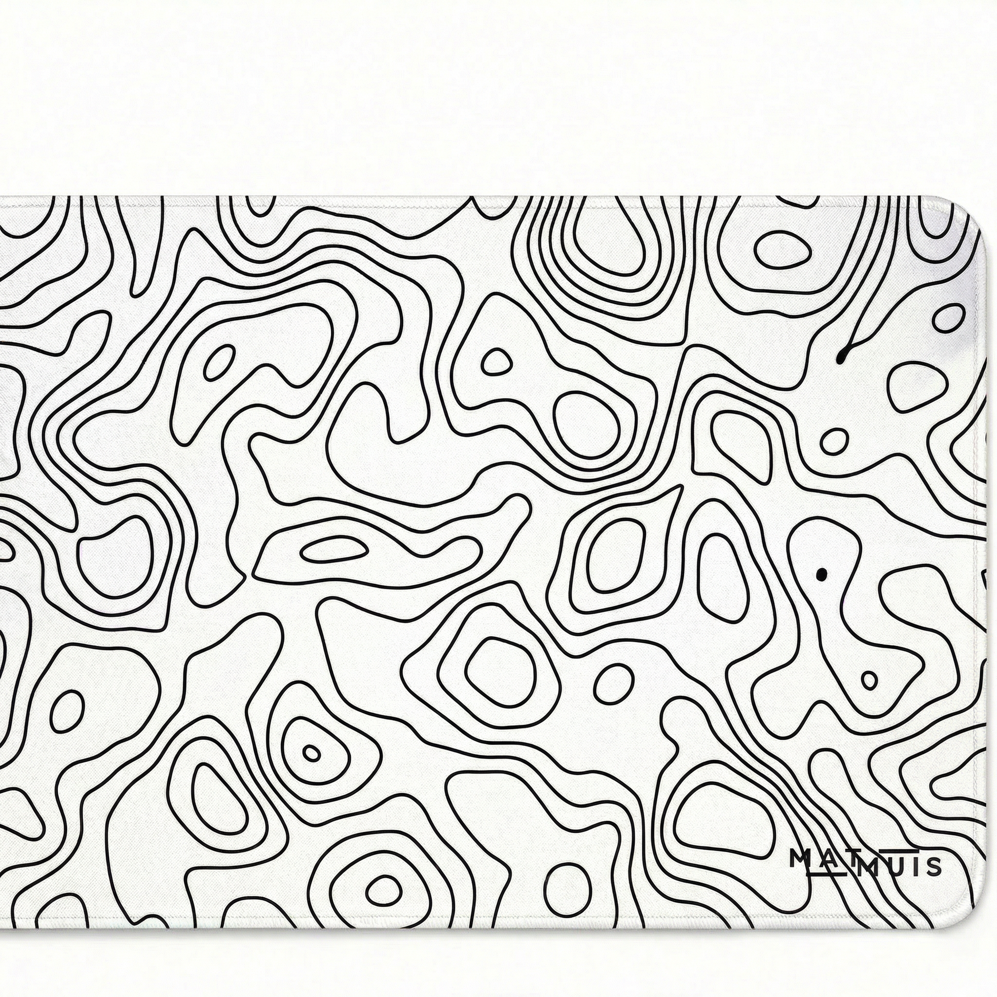 XXL Muismat | Topo Vector White | Matmuis