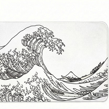 XXL Muismat | Wave Trace White | Matmuis