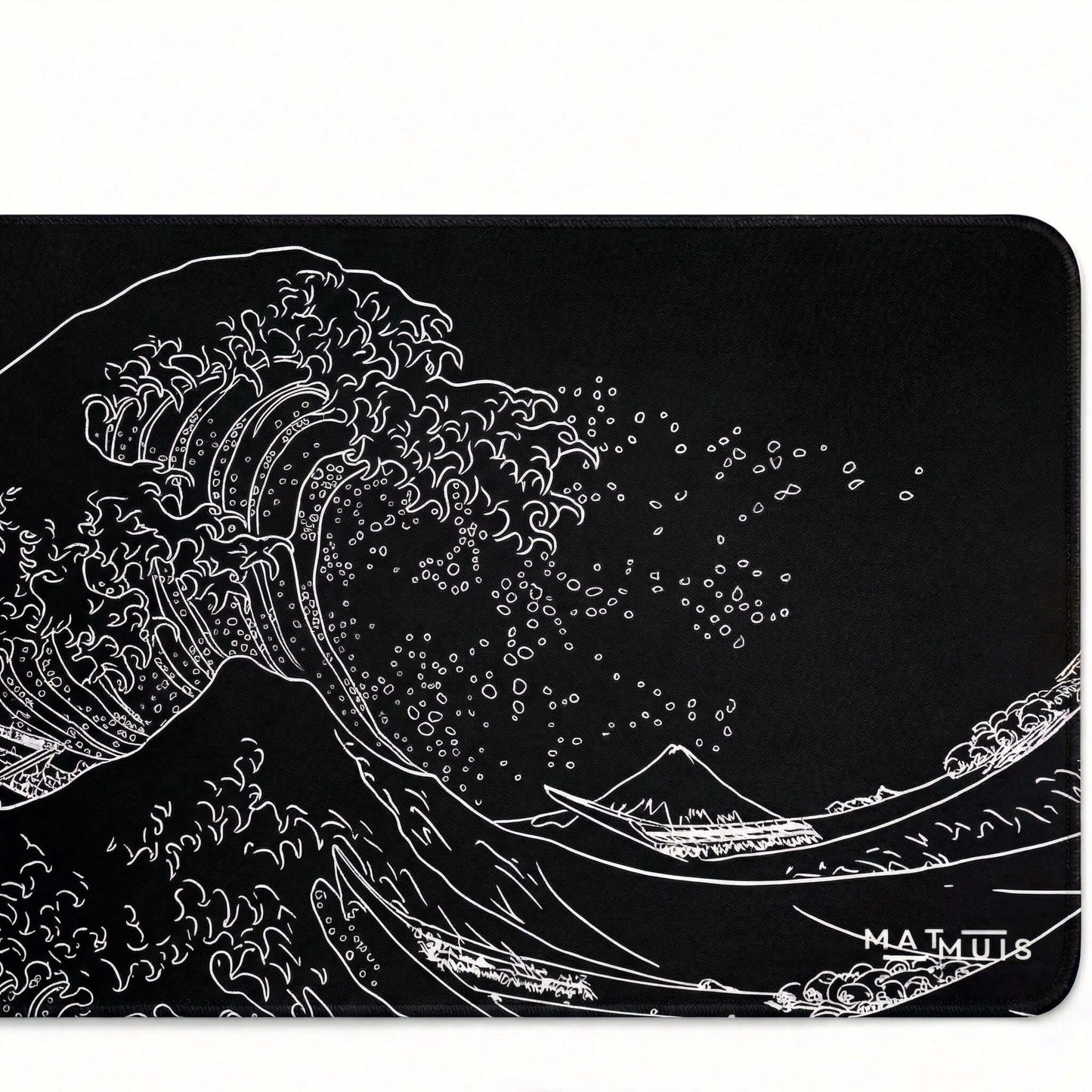 XXL Muismat | Wave Trace Black - Matmuis - Matmuis